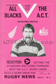 ACT v New Zealand 1988 rugby  Programmes